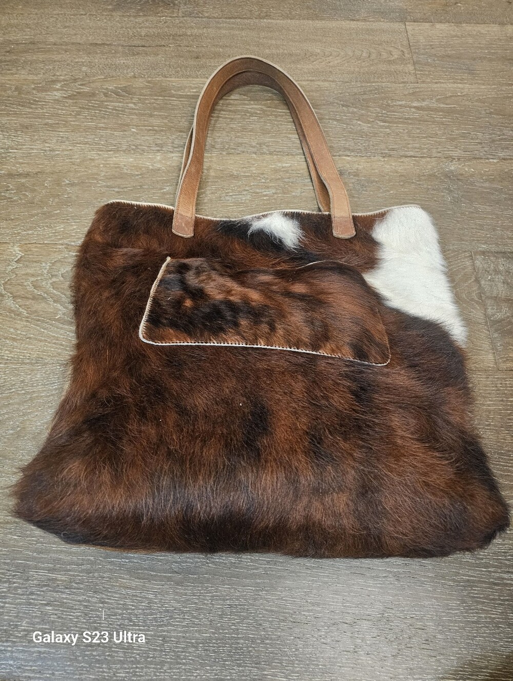 Gilkey Cow Hair Leather Bag - Picture 5 of 13